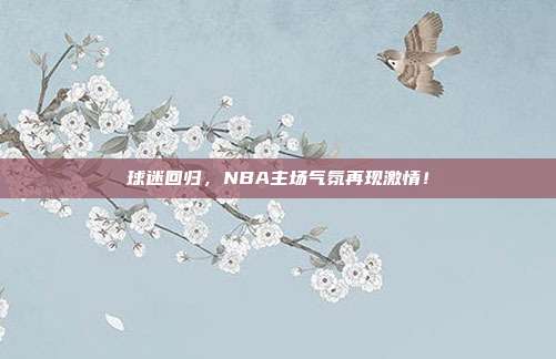 球迷回归，NBA主场气氛再现激情！