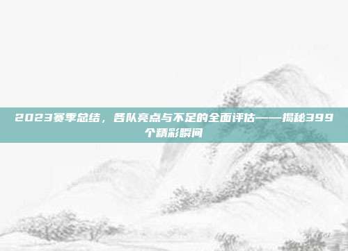 2023赛季总结，各队亮点与不足的全面评估——揭秘399个精彩瞬间