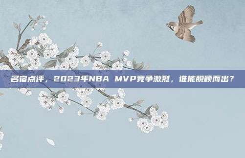 名宿点评，2023年NBA MVP竞争激烈，谁能脱颖而出？