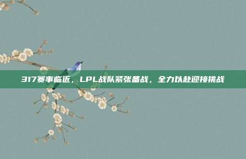 317赛事临近，LPL战队紧张备战，全力以赴迎接挑战