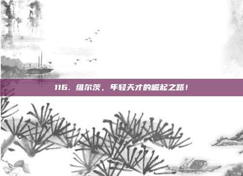 116. 维尔茨，年轻天才的崛起之路！